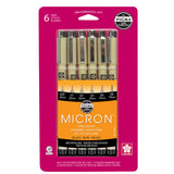 Sakura Pigma Micron Fine Line Pen 6pk Set