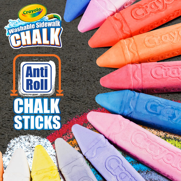 Crayola Sidewalk Chalk 24pk Multi-Colour