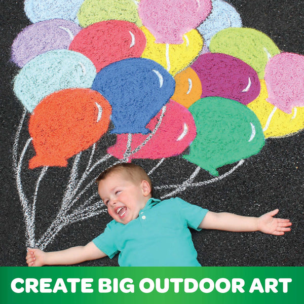 Crayola Sidewalk Chalk 24pk Multi-Colour