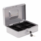 CTG Heavy Duty Cash Box with Lock - Grey