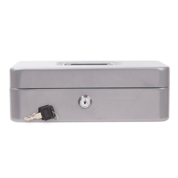 CTG Heavy Duty Cash Box with Lock - Grey