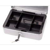 CTG Heavy Duty Cash Box with Lock - Grey