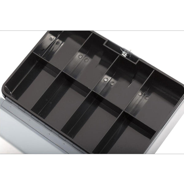 CTG Heavy Duty Cash Box with Lock - Grey