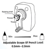 M+R Crank Style Table Sharpener - Red