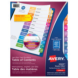 Avery Ready Index Table of Contents Dividers Jan-Dec Tabs