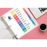 Avery Ready Index Table of Contents Dividers Jan-Dec Tabs