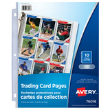 Avery Trading Card Holder Pages 10pk