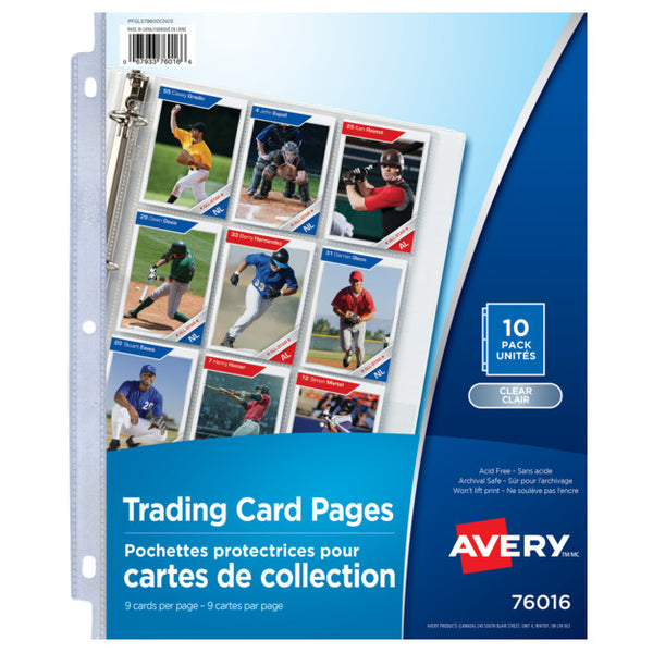 Avery Trading Card Holder Pages 10pk