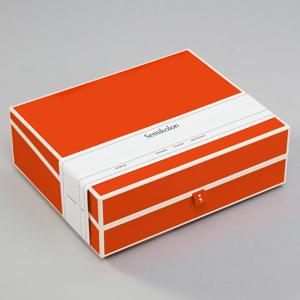 Semikolon Document Storage Box - Orange