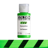 Golden Fluid Acrylic Paints 1oz S5 FLUORESCNET GREEN