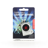 Kikkerland Turntable LED & Sound Keychain