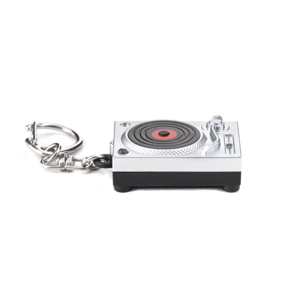 Kikkerland Turntable LED & Sound Keychain