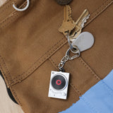 Kikkerland Turntable LED & Sound Keychain