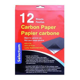 Selectum Carbon Paper 8.5x11" Black 12pk
