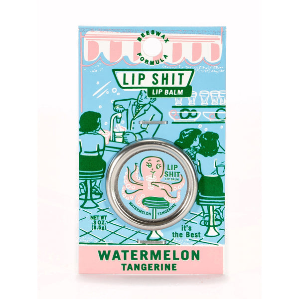 Blue Q Lip Shit Lip Balm - Watermelon Tangerine