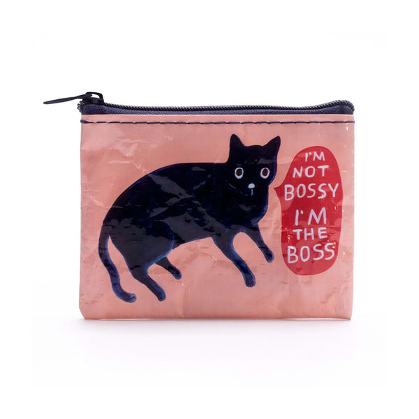 Blue Q Recycled Coin Purse - I'm Not Bossy Cat