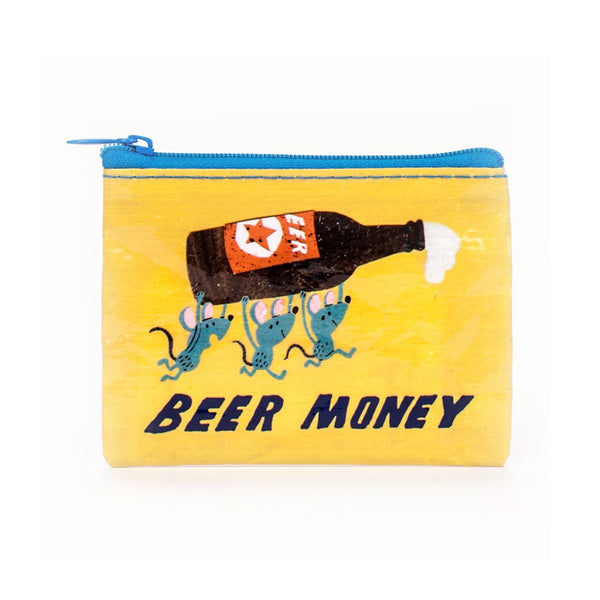 Blue Q Recycled Coin Purse - Beer Money