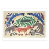 Pomegranate Book of 30 Postcards - Inuit Art from Kinngait: Life on the Land