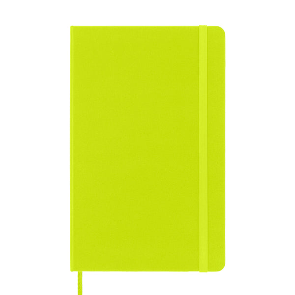 Moleskine Classic Plain Hardcover Notebook, Large - Lemon Green