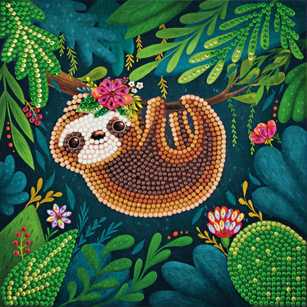 Craft Buddy DIY Crystal Art Card Kit - Sloth
