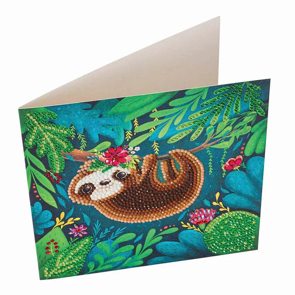 Craft Buddy DIY Crystal Art Card Kit - Sloth