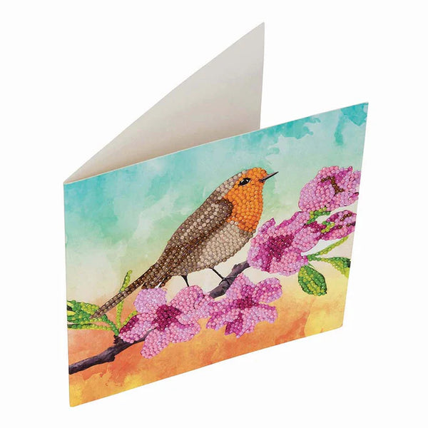 Craft Buddy DIY Crystal Art Card Kit - Robin