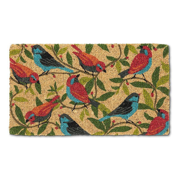 Abbott Coir Doormat - Colourful Birds