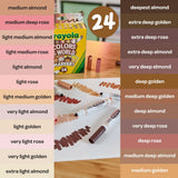 Crayola Broad Line Markers - Colours of the World Skin Tones 24pk