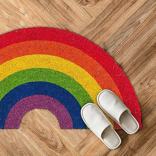 Abbott Coir Doormat - Rainbow Shape