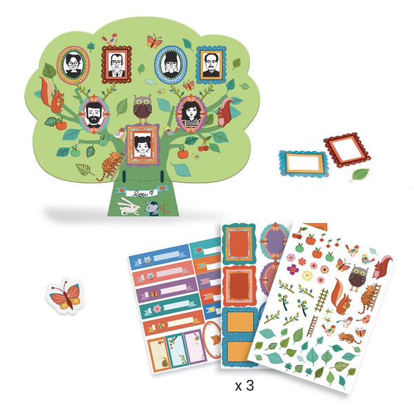 Djeco DIY Create A Family Tree Sticker Kit