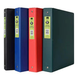 Buffalo 3-Ring PVC Binder, 1" Spine, Assorted Colours
