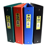 Buffalo 3-Ring PVC Binder, 2" Spine, Assorted Colours