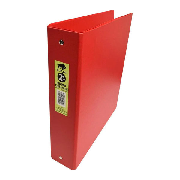 Buffalo 3-Ring PVC Binder, 2" Spine, Assorted Colours