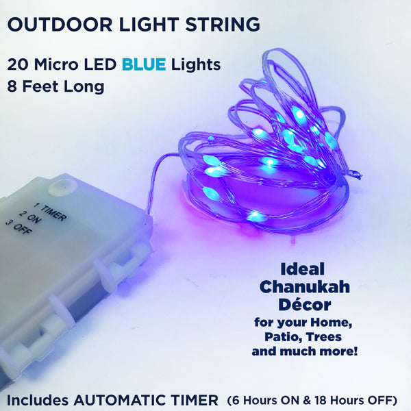 Rite Lite Chanukah 8ft Outdoor Lights