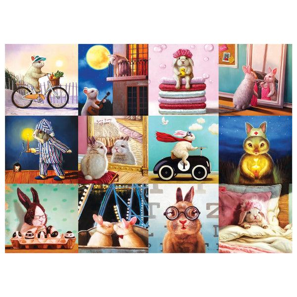 Eurographics 1000pc Puzzle - Funny Bunnies