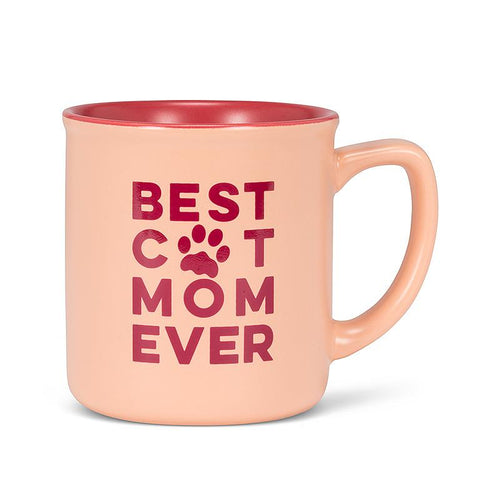 Abbott Stoneware Mug 15oz: Best Cat Mom Ever