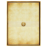 Peter Pauper Press Stationery Set - Vintage Parchment Lined