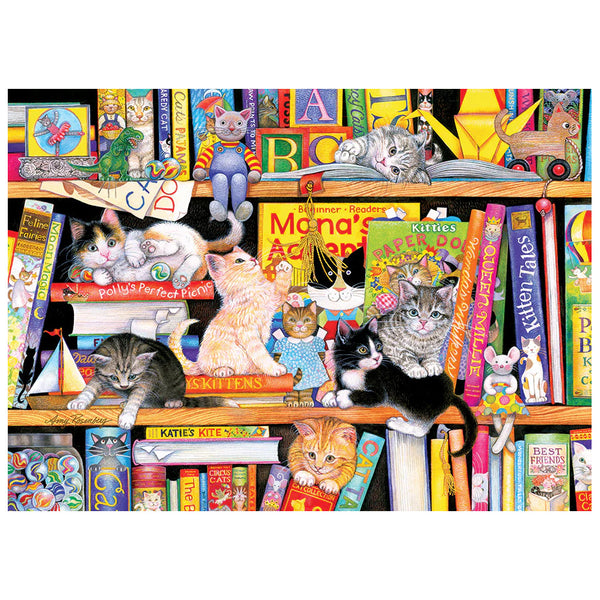 Cobble Hill 350pc Family Puzzle - Storytime Kittens
