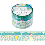 Hitotoki SODA Transparent Masking Tape 30mm Home