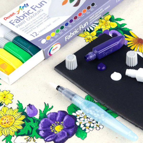 Pentel Arts Fabric Fun Paint 12pk