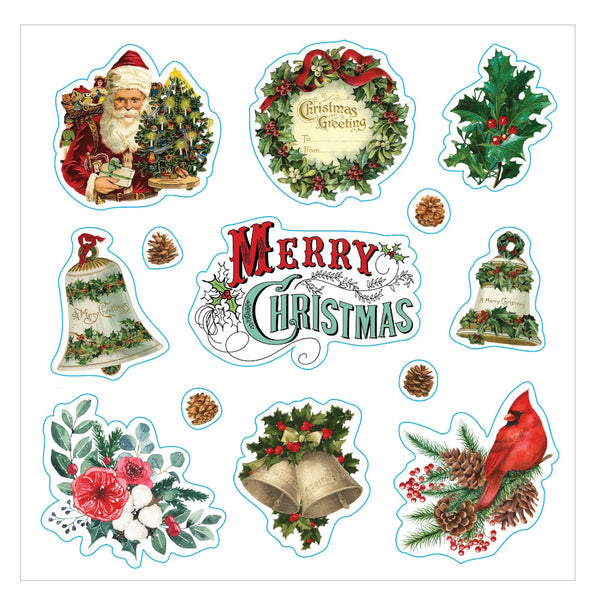 Peter Pauper Press Sticker Book - Merry & Bright Christmas!