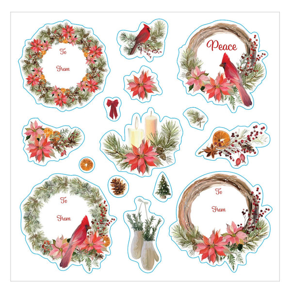 Peter Pauper Press Sticker Book - Merry & Bright Christmas!