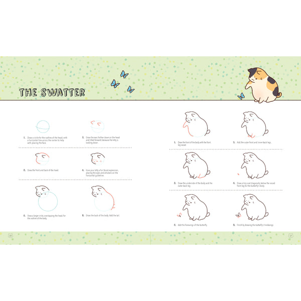 Chartwell Activity Kit - draw & Color Kawaii Kitties