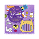 Chartwell Activity Kit - draw & Color Kawaii Kitties