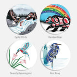 Indigenous Collection Glass Magnet (Set of 4) - Richard Shorty