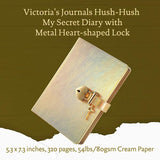 Victoria's Journals Heart Lock Diary - Iridescent