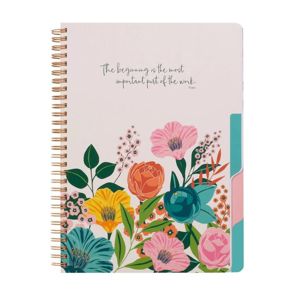 Steel Mill & Co. 5-Subject Notebook - Garden Blooms