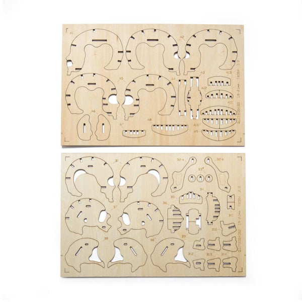 Kikkerland 3D Wood Puzzle - Skull