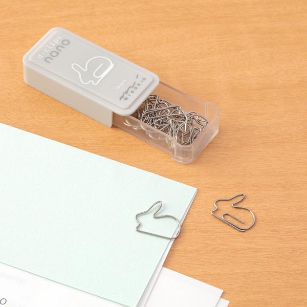 Midori D-Clips Nano Paper Clips - Rabbit