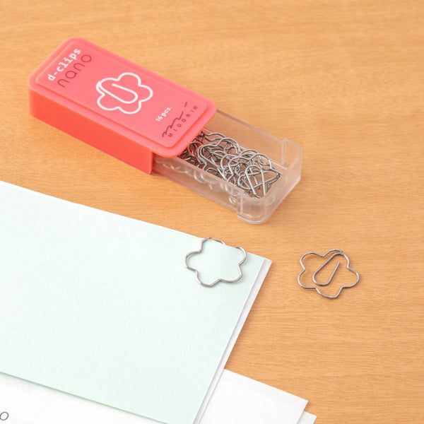 Midori D-Clips Nano Paper Clips - Flower